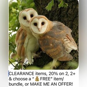 CLEARANCE, 20% on 2, 2+, choose “, choose a “💰FREE” item/bundle, MAKE AN OFFER!